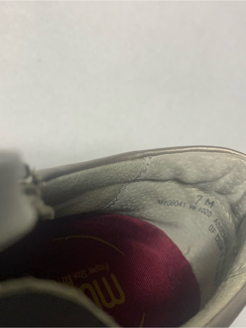 Munro Metallic Quilted Lace-Up Sneakers in Light Gold - Picture 5 of 6